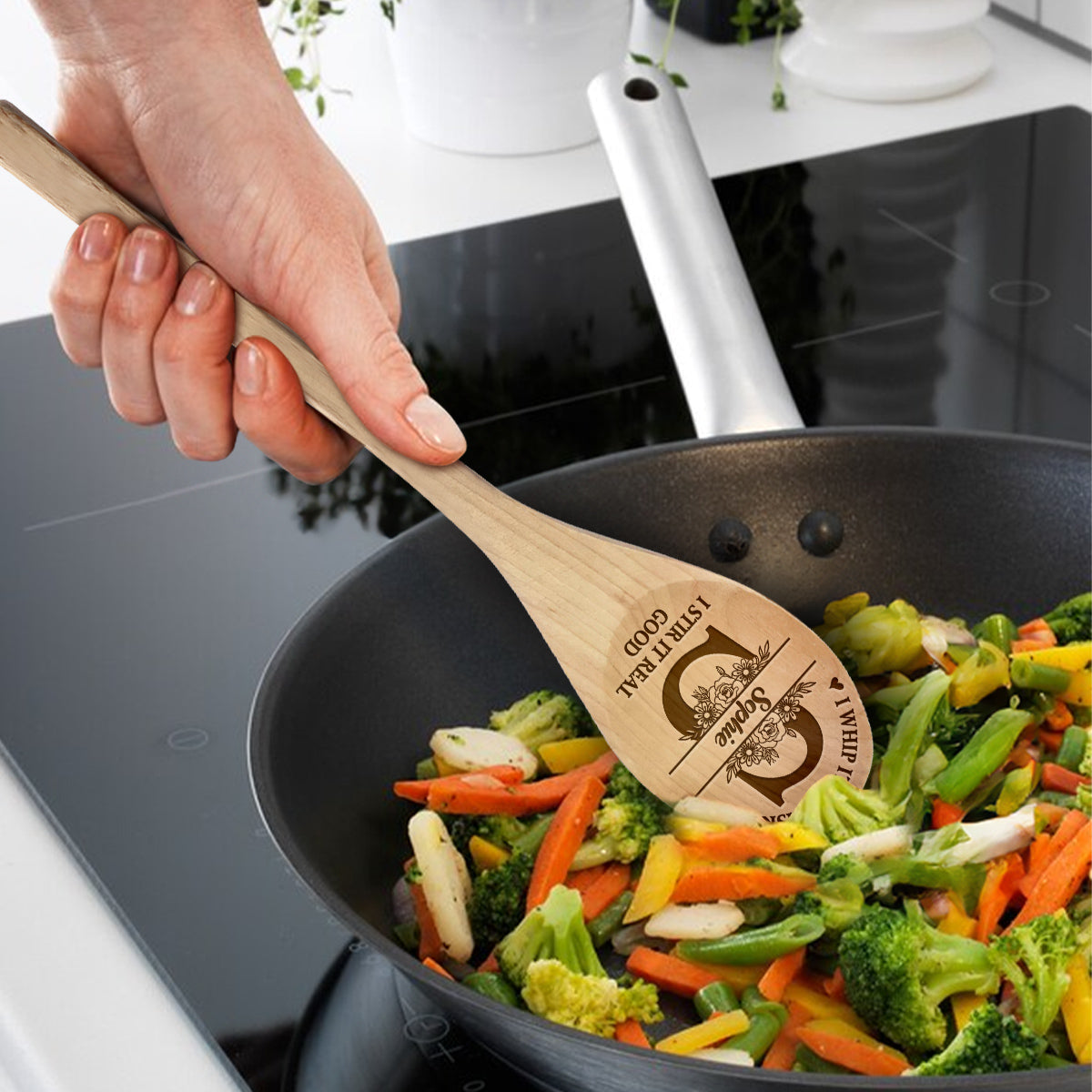 I Stir It Real Good - Personalized Engraved Wooden Spoon
