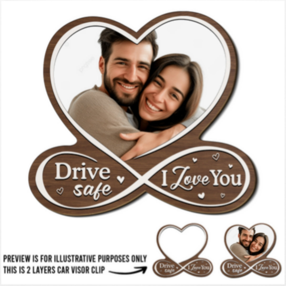 Drive Safe - Personalized Car Visor Clip