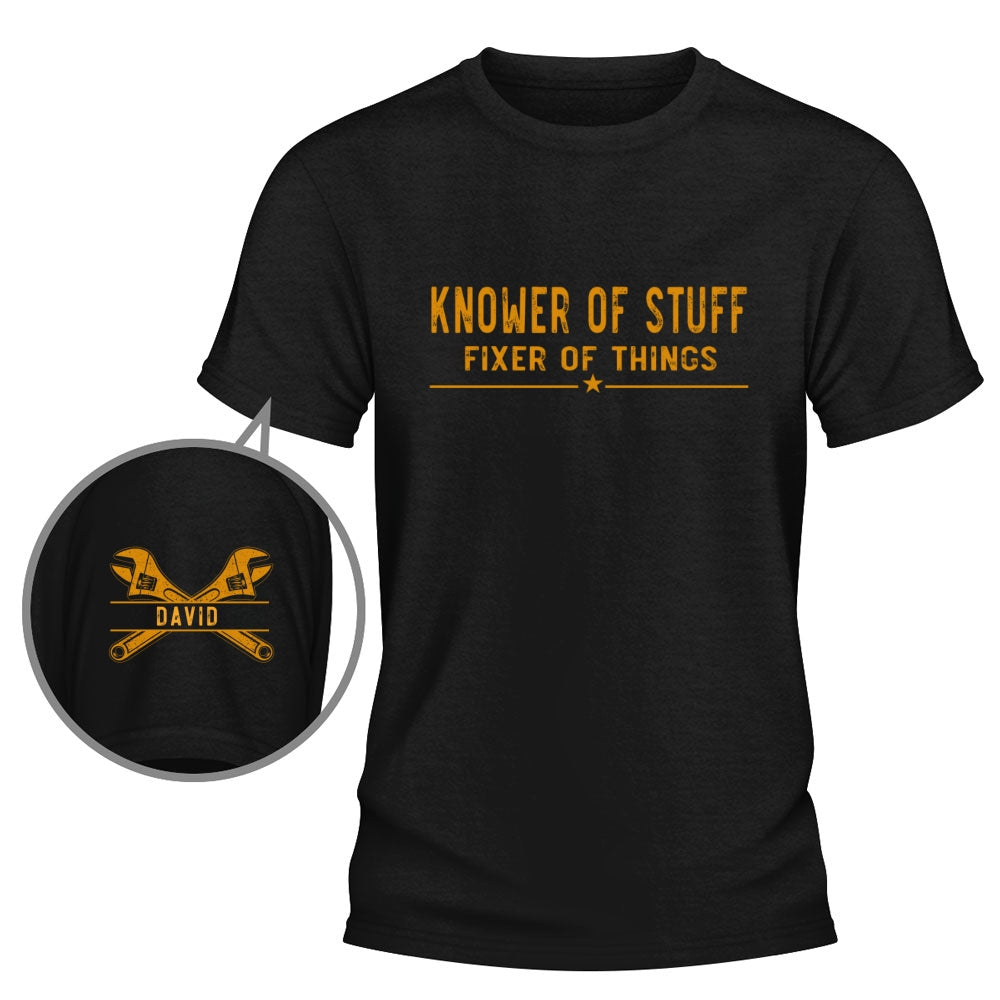 Custom Christmas & Birthday Keepsake Gift • Professional Problem Solver - Personalized Shirt With Design On Sleeve