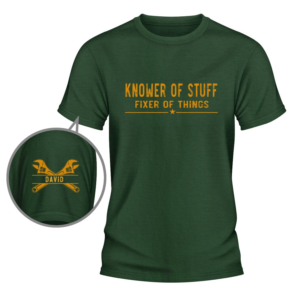 Custom Christmas & Birthday Keepsake Gift • Professional Problem Solver - Personalized Shirt With Design On Sleeve