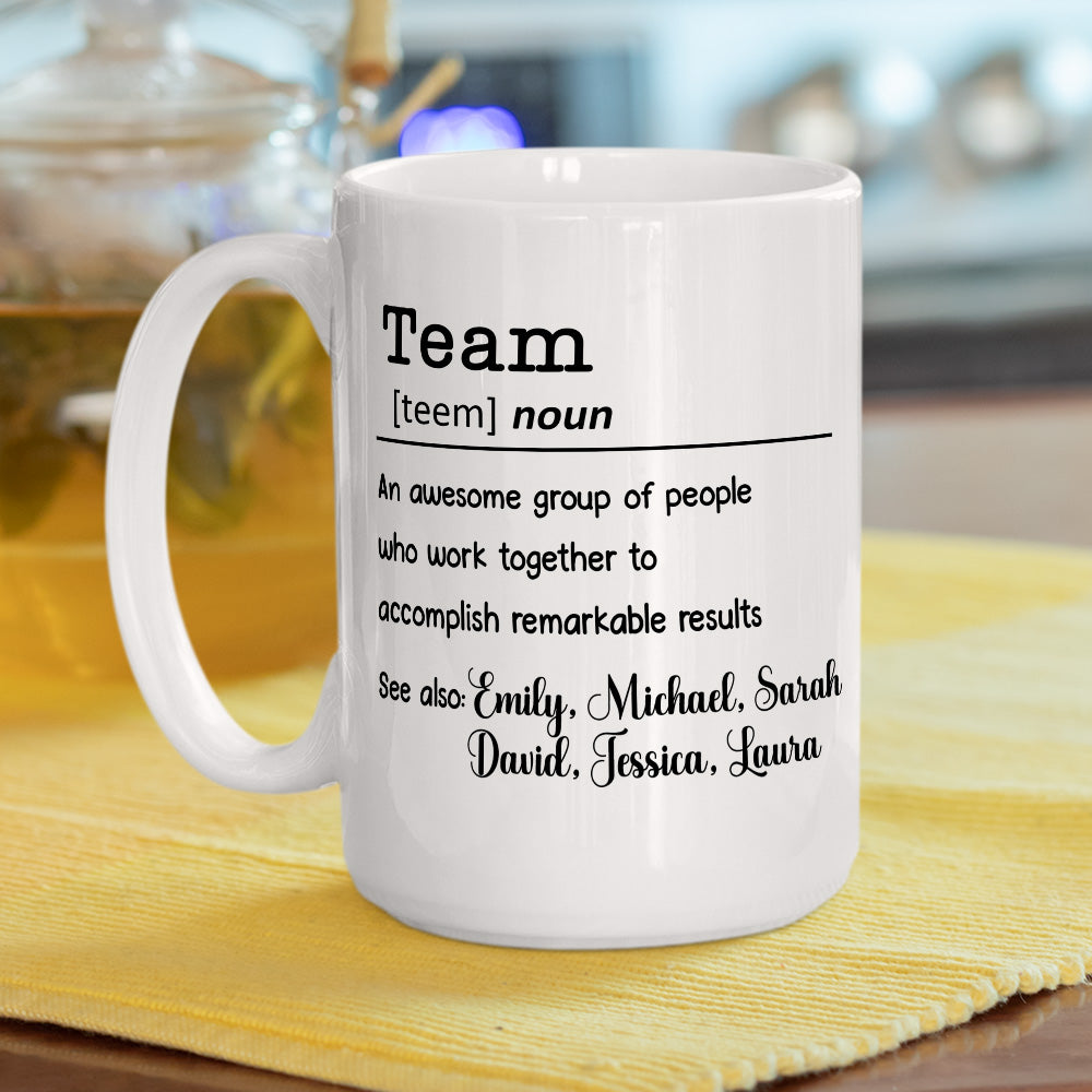 Custom Coworker, Christmas & Birthday Team Appreciation Gift • Success Begins With Working Together - Personalized Coffee Mug