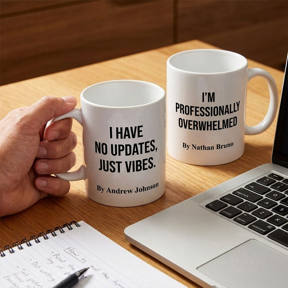 Custom Coworker, Christmas & Birthday Team Appreciation Gift • Office Mood - Personalized Coffee Mug
