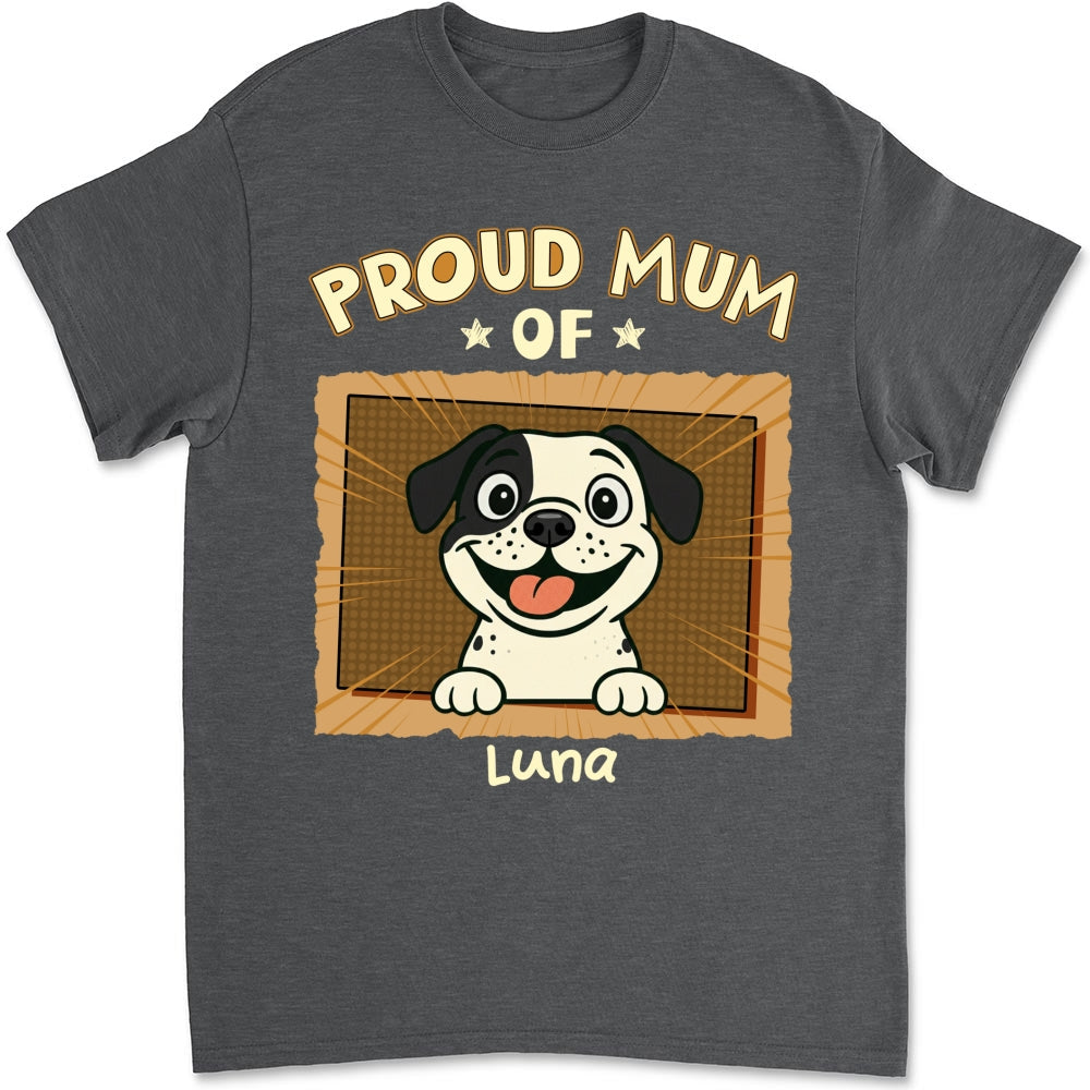 Custom Christmas & Birthday Keepsake Gift • Proud Dad For Sure - Personalized Shirt - Premium Tee