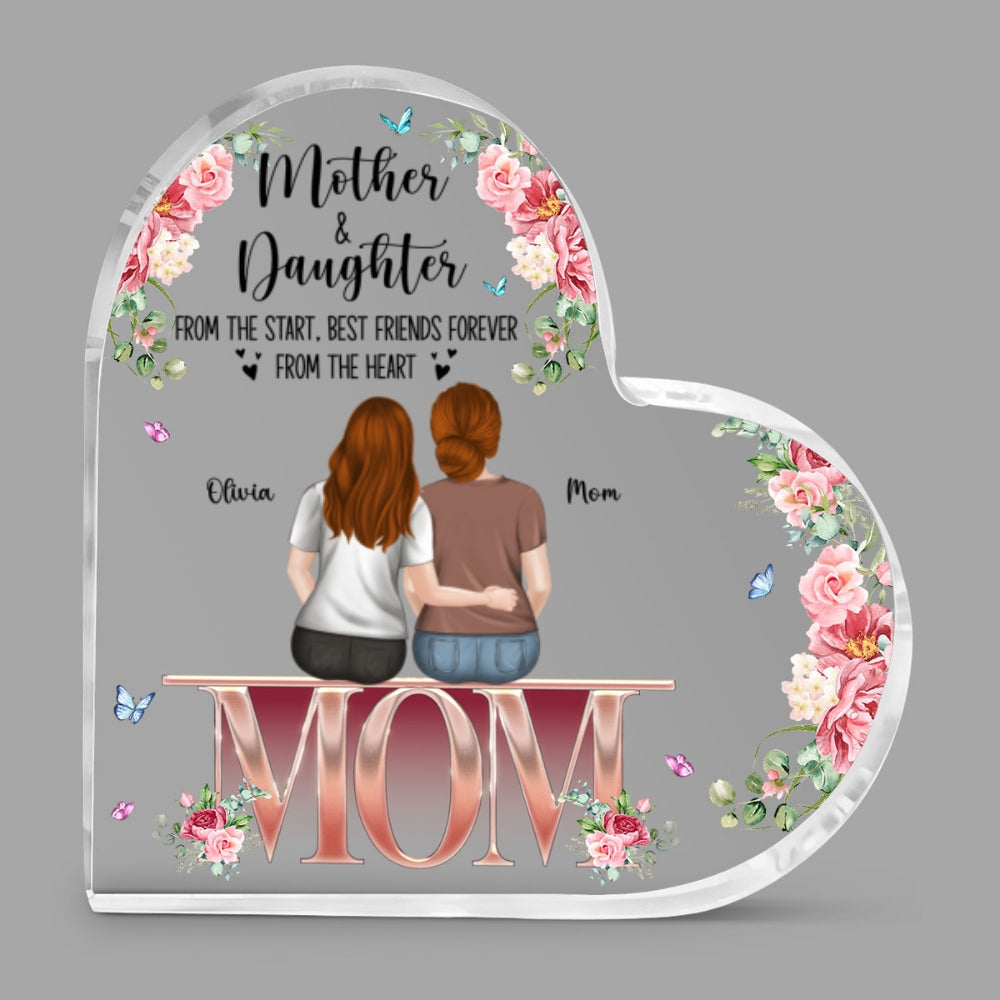 Custom Mother's Day Decor, Gift for Mom & Grandma • Mother And Daughters - Personalized Acrylic Plaque