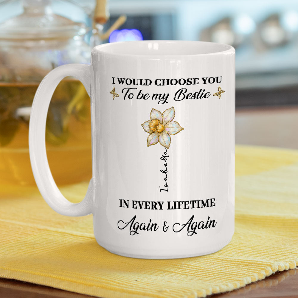 Custom Christmas & Birthday Gift for Brother & Sister • True Friends Always - Personalized Coffee Mug