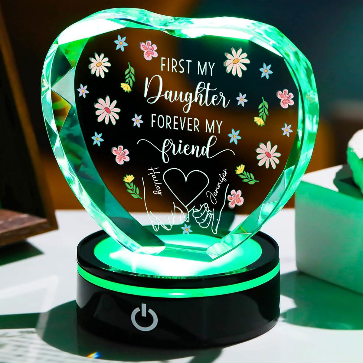 Forever My Friend - Personalized Crystal Led Light