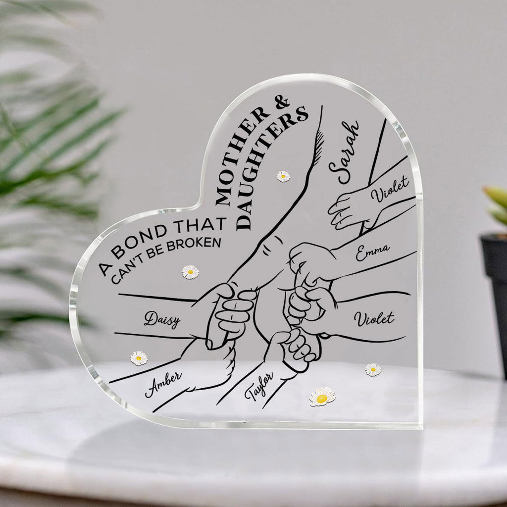 Custom Mother's Day Decor, Gift for Mom & Grandma • A Bond That Cannot Be Broken - Personalized Acrylic Plaque