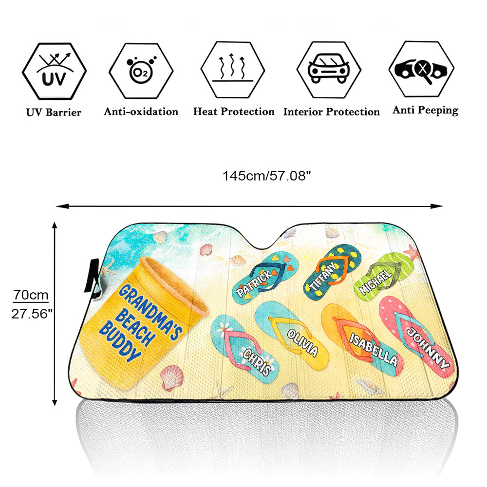 Grandma Beach Buddy - Personalized Car Sunshade