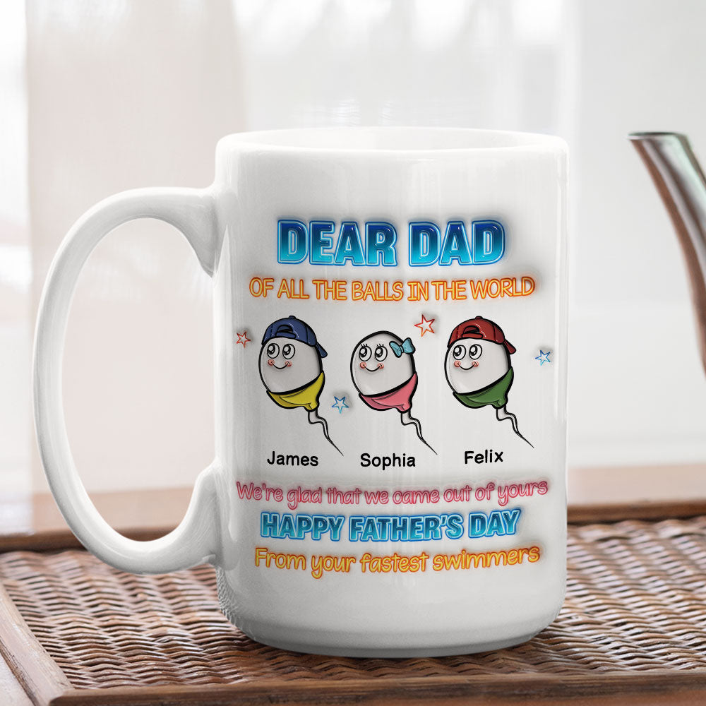 Custom Anniversary Keepsake Gifts For Couple • Thanks For Bringing Us Into The World - Personalized 3D Inflated Effect Mug