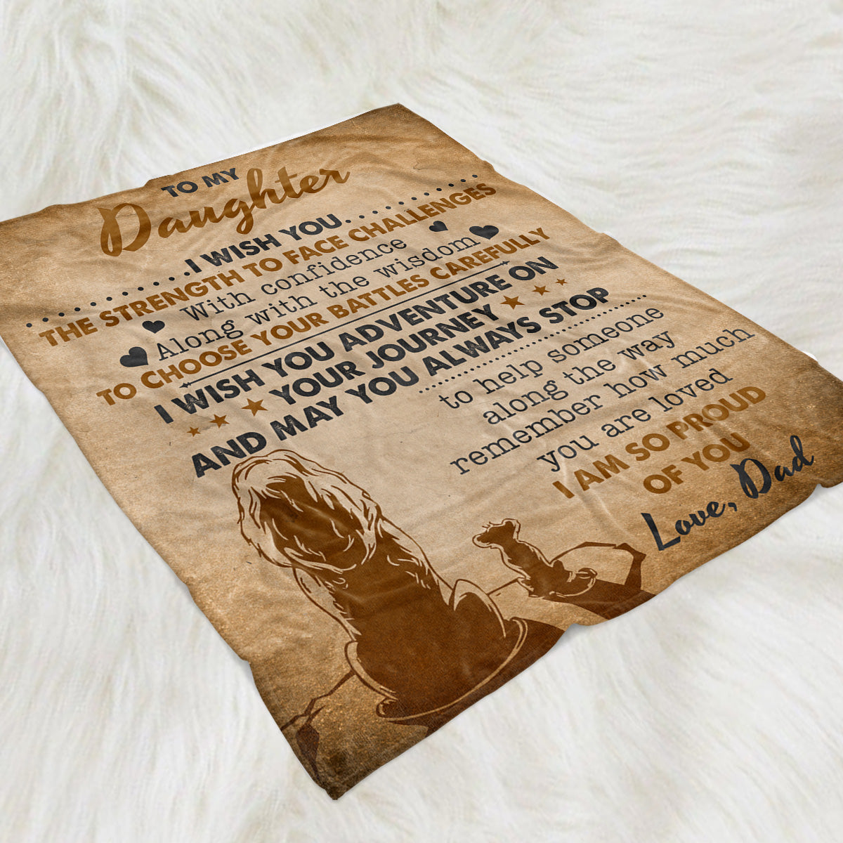 Wish You The Strength - Personalized Fleece Blanket