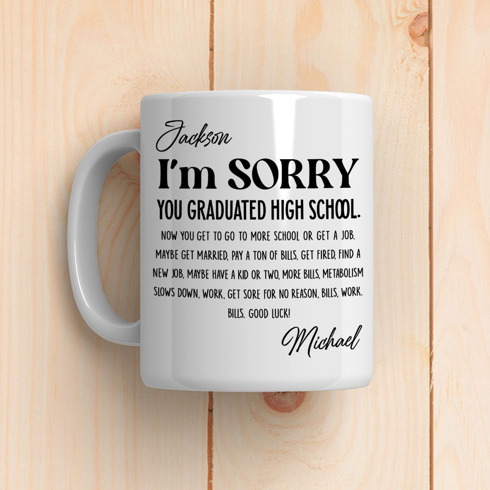 Custom Christmas & Birthday Keepsake Gift • You Graduated - Personalized Coffee Mug