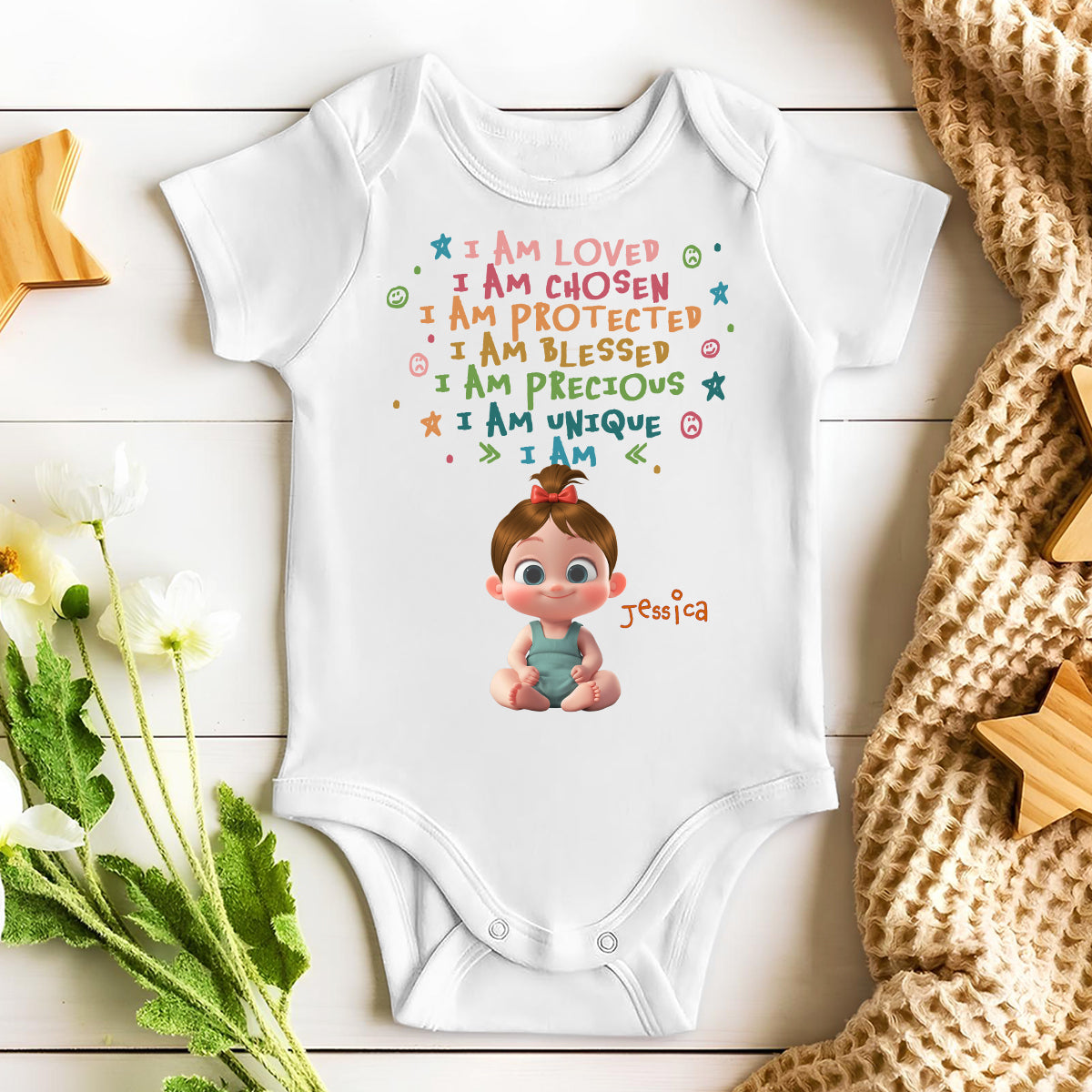 I am Loved - Personalized Baby Onesie