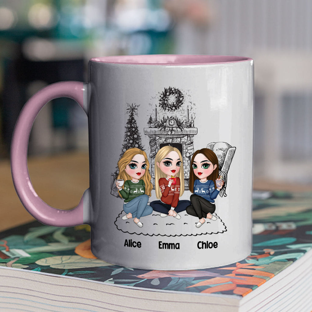 Custom Best Friend, Christmas & Birthday Friendship Keepsake Gift • You Lucky Bitch - Personalized Accent Mug