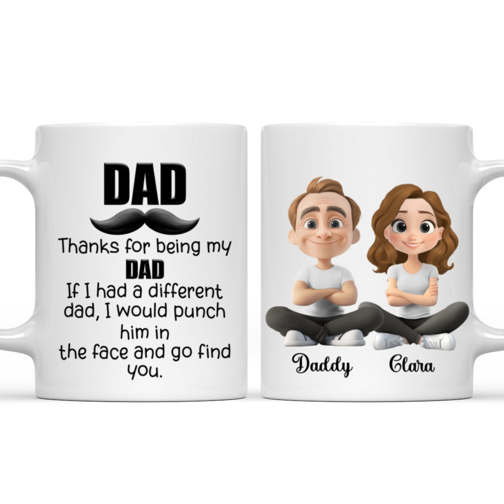 Custom Christmas & Birthday Gift for Dad • Funny Dad Appreciation - Personalized Coffee Mug