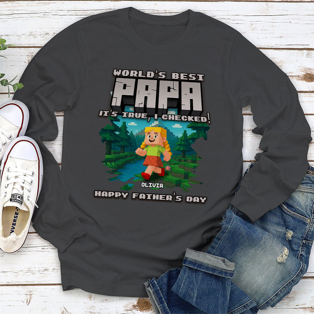 Custom Father's Day, Special Gift for Dad & Grandpa • World Best Grandpa - Personalized Shirt