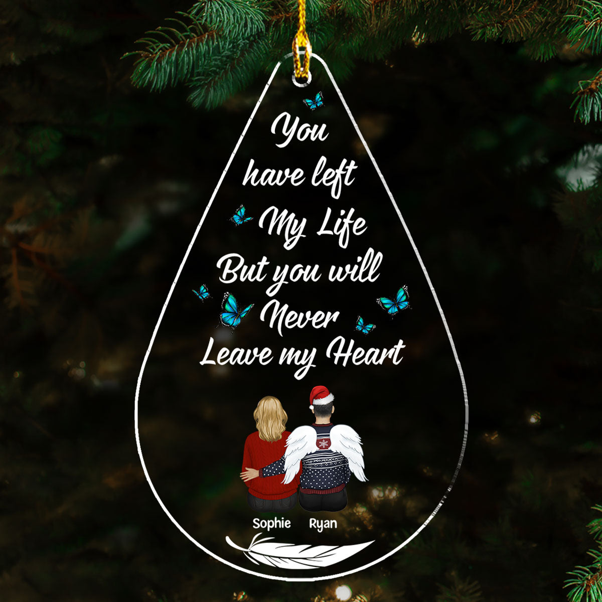 Custom Family Ornament, Christmas Gift for Family Members •  Memories Too Beautiful To Forget - Personalized Acrylic Ornament