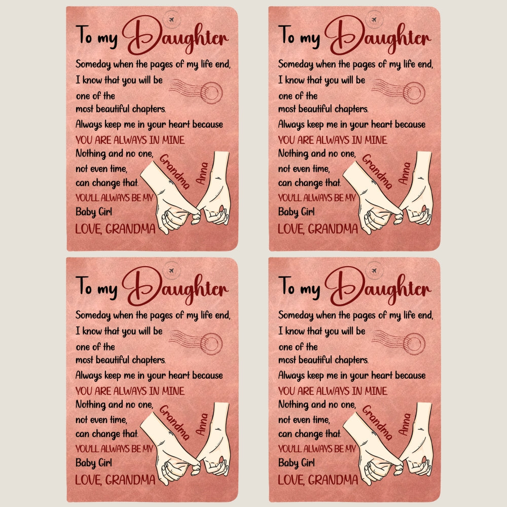 Custom Stationery Gifts For Daughter, Son, Grandchild • The Most Beautiful Chapters - Personalized Leather Journal
