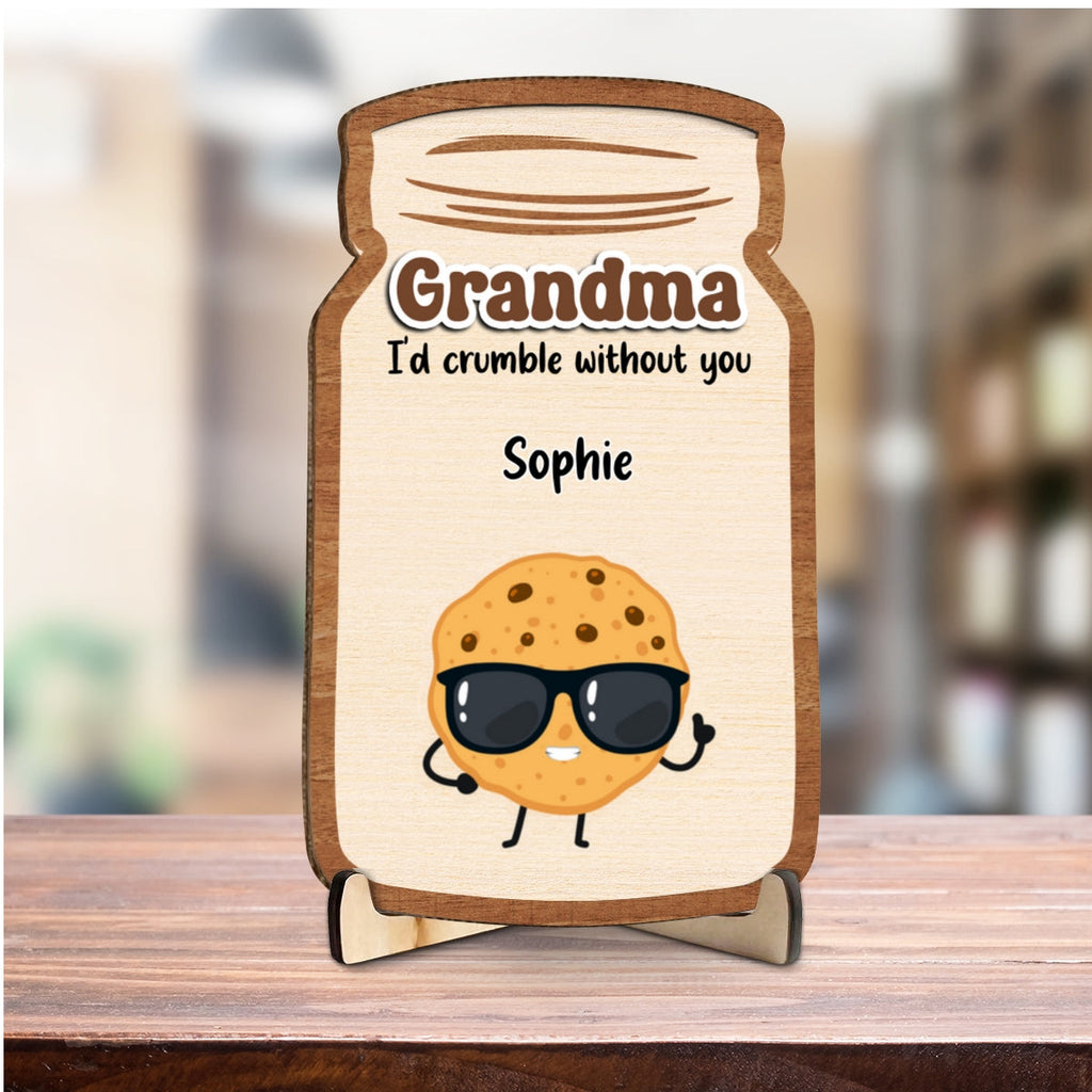 Custom Mother's Day Decor, Gift for Mom & Grandma • Grandma Cookies - Personalized Wooden Plaque