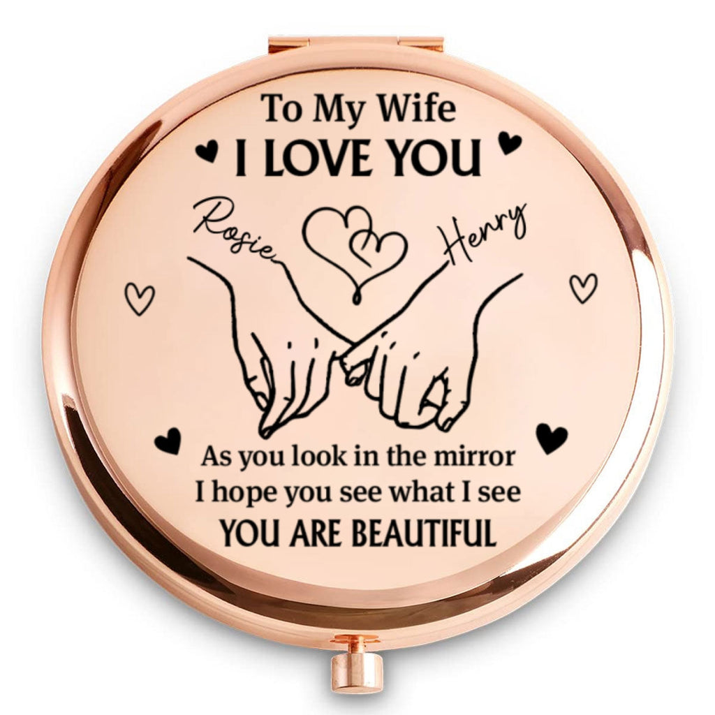 Your Beauty Goes Deeper Inside - Personalized Compact Mirror