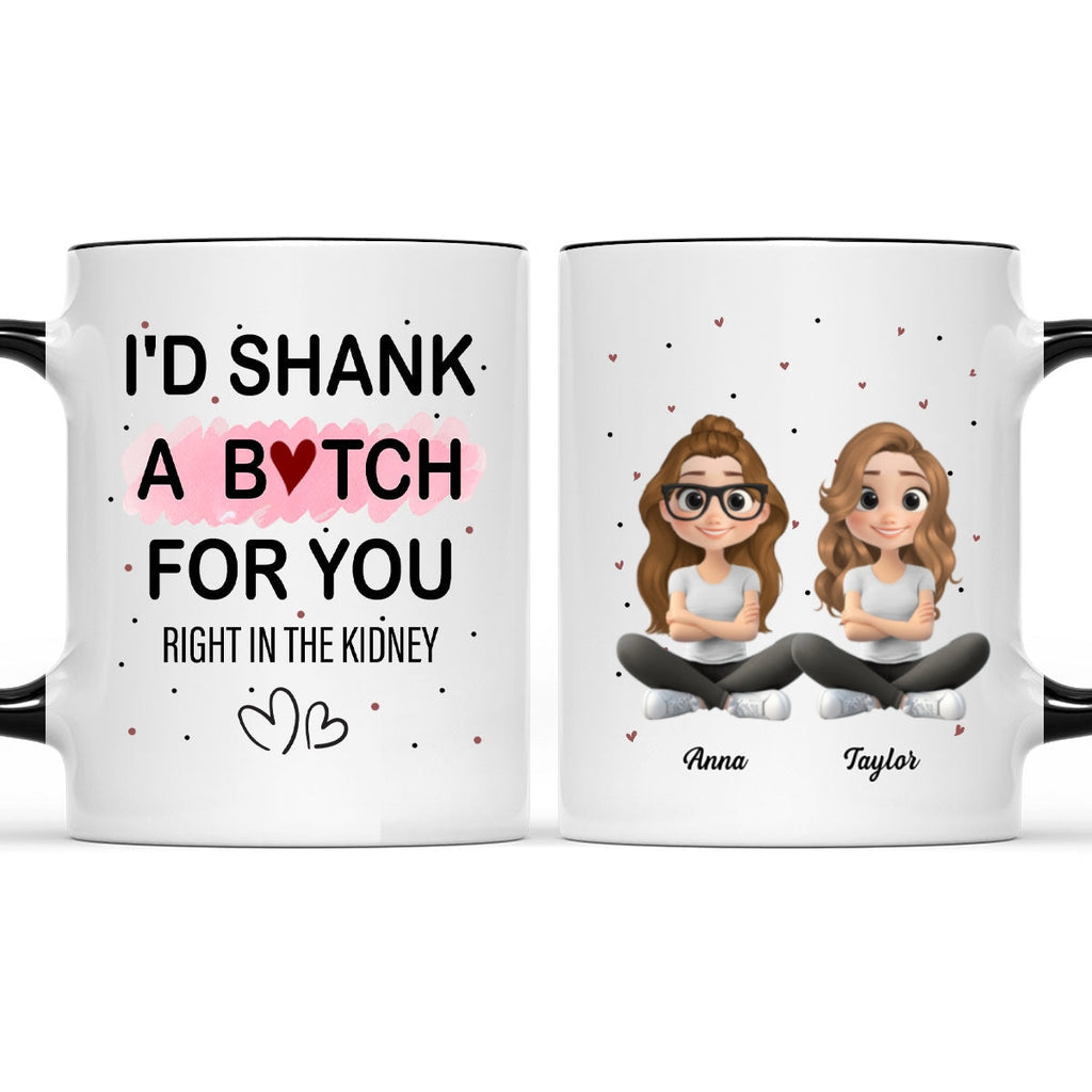 Custom Best Friend, Christmas & Birthday Friendship Keepsake Gift • Best Besties - Personalized Accent Mug