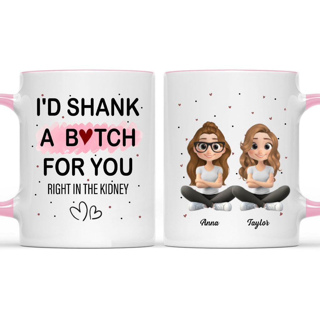 Custom Best Friend, Christmas & Birthday Friendship Keepsake Gift • Best Besties - Personalized Accent Mug