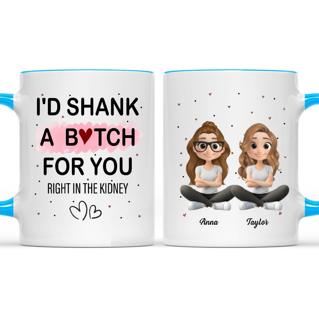 Custom Best Friend, Christmas & Birthday Friendship Keepsake Gift • Best Besties - Personalized Accent Mug