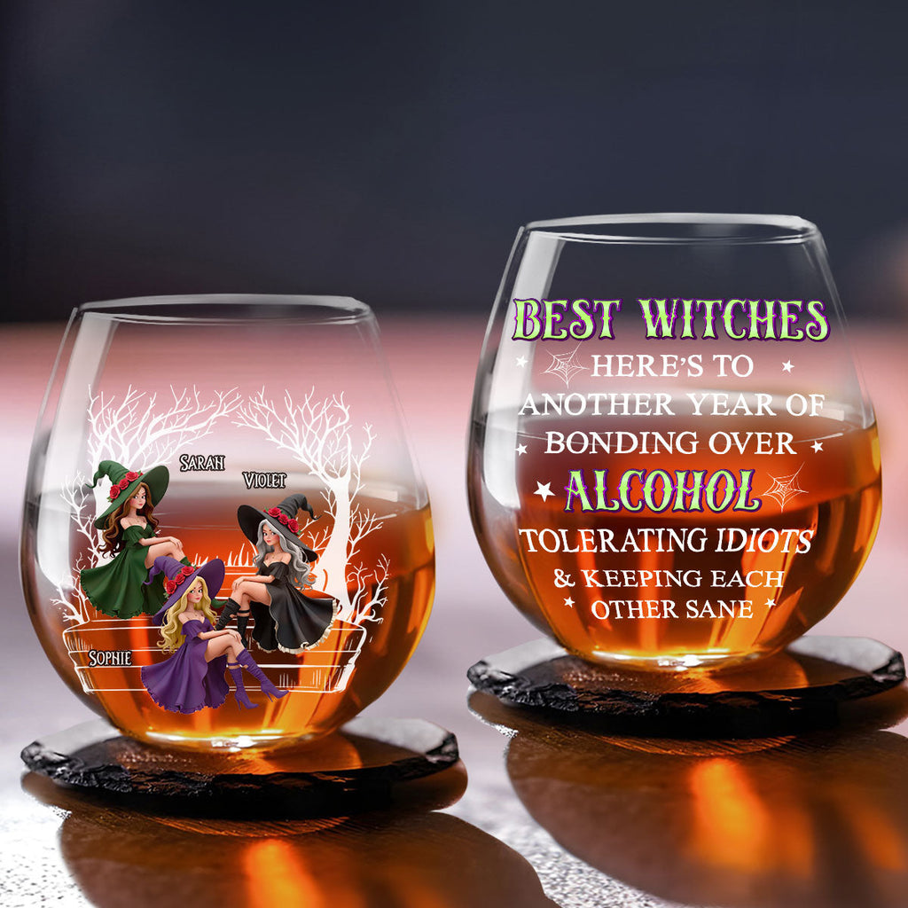 Best Witches Drink - Personalized Wine Glass