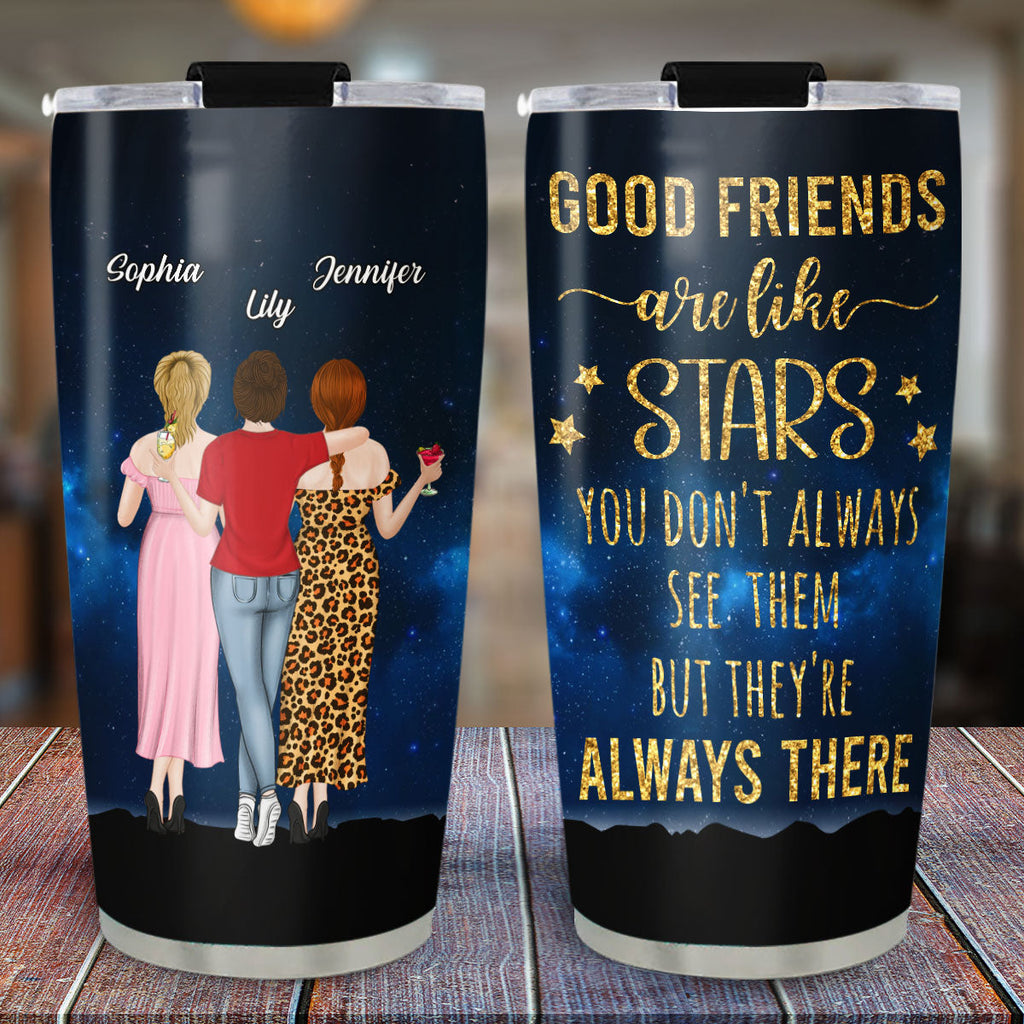 Custom Christmas Birthday Gifts For Best Friend • Good Friends - Personalized Tumbler