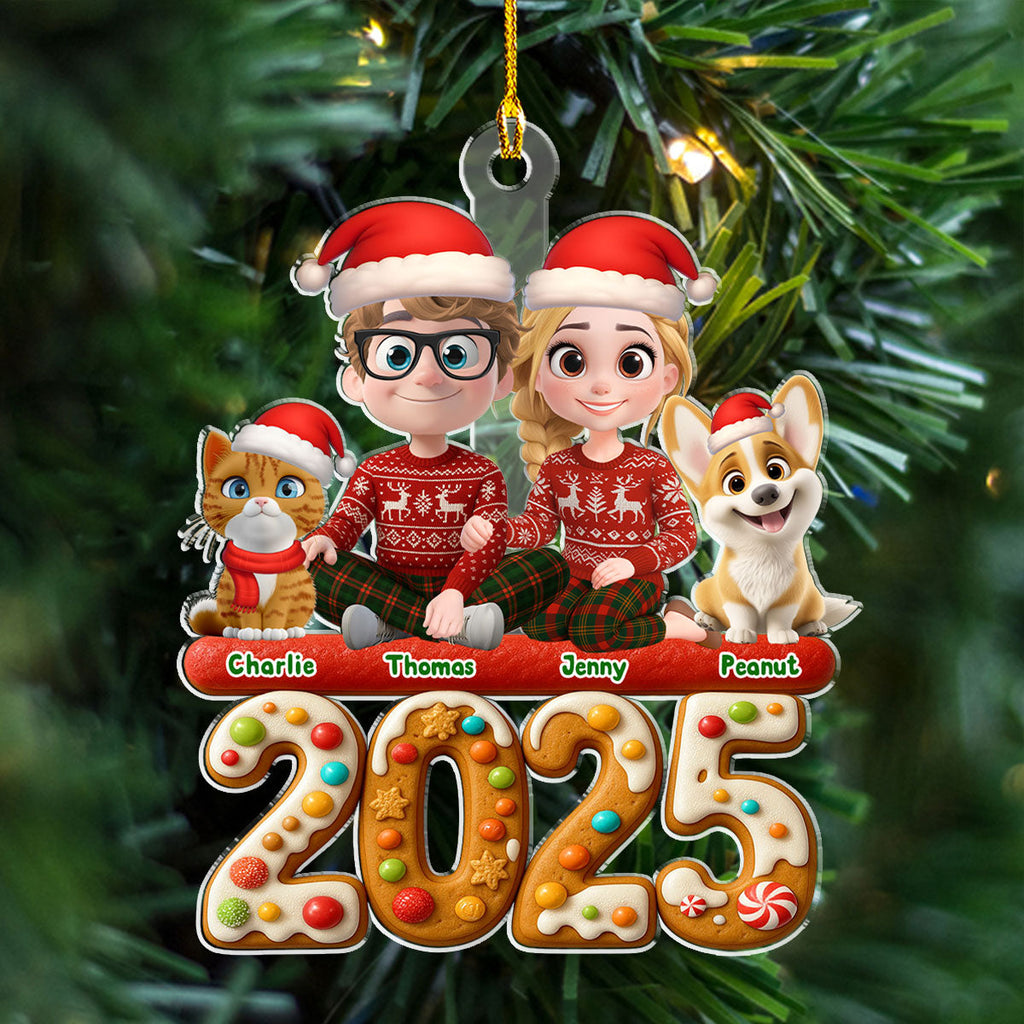Custom Keepsake Christmas Ornament •  We And Our Pet Version 3 - Personalized Acrylic Ornament