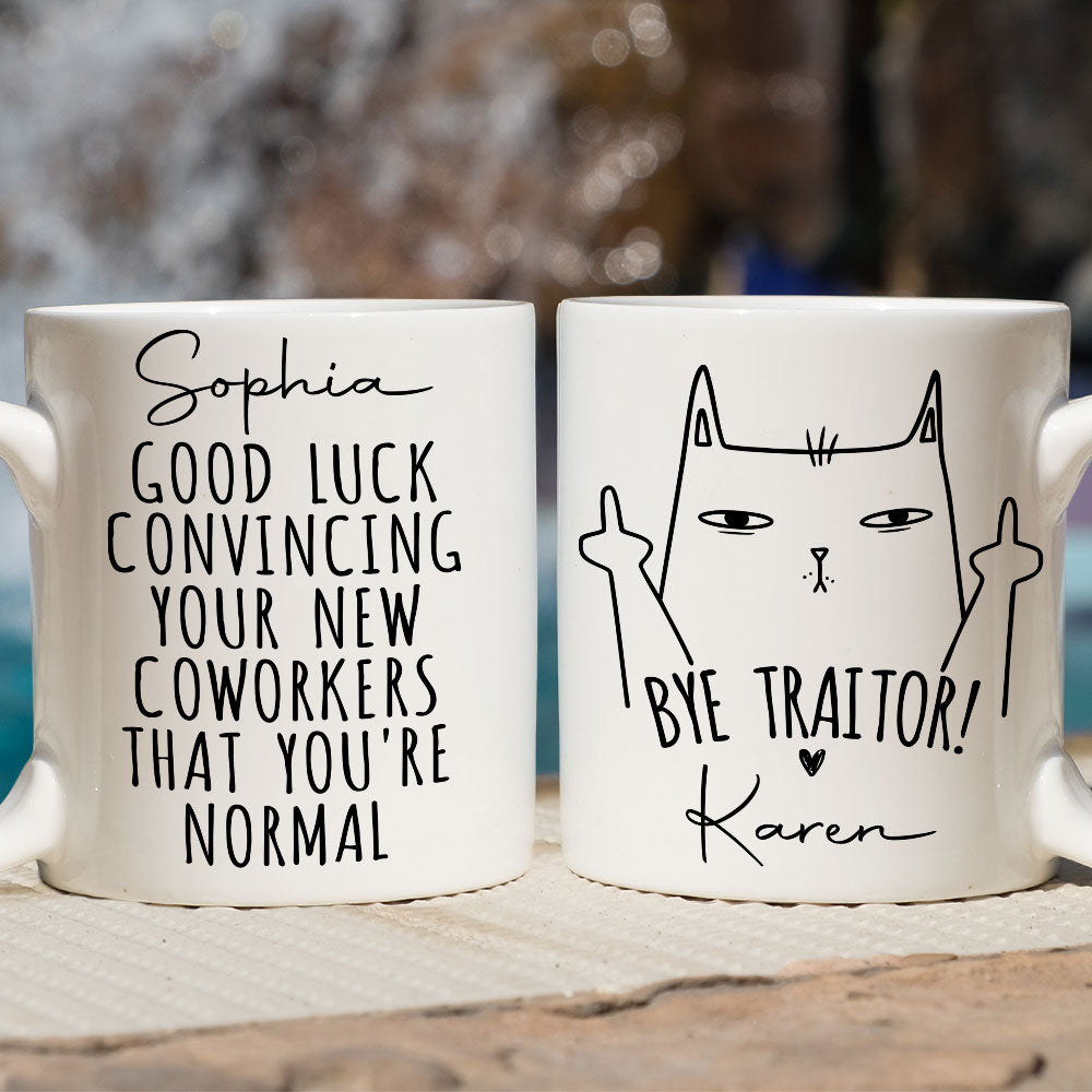Custom Coworker, Christmas & Birthday Team Appreciation Gift • Good Luck - Personalized Coffee Mug