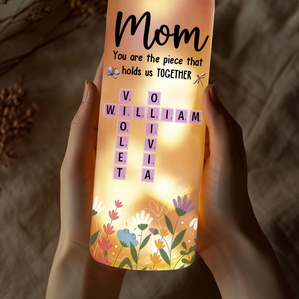 Hold Us Together - Personalized Bottle Lamp