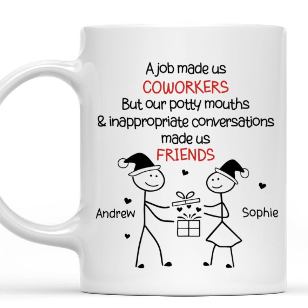 Custom Coworker, Christmas & Birthday Team Appreciation Gift • Work Squad Christmas Gift - Personalized Coffee Mug