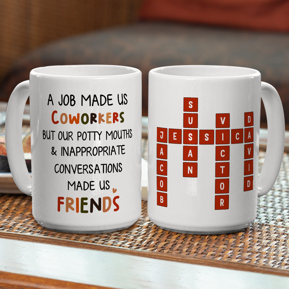 Custom Coworker, Christmas & Birthday Team Appreciation Gift • Office Friendship - Personalized Coffee Mug