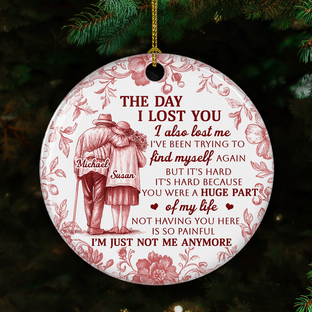 Custom Memorial Christmas Ornament, Sympathy Keepsake •  Huge Part Of My Life - Personalized Ceramic Ornament