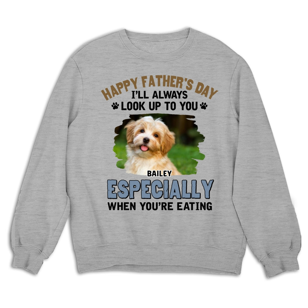 Custom Photo Christmas & Birthday Keepsake Gift • Especially When Dogs Are Eating Photo - Personalized Shirt