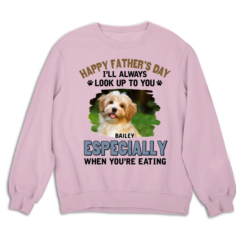 Custom Photo Christmas & Birthday Keepsake Gift • Especially When Dogs Are Eating Photo - Personalized Shirt