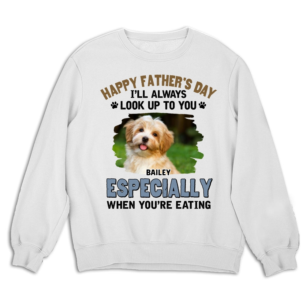 Custom Photo Christmas & Birthday Keepsake Gift • Especially When Dogs Are Eating Photo - Personalized Shirt