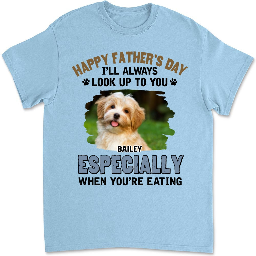 Custom Photo Christmas & Birthday Keepsake Gift • Especially When Dogs Are Eating Photo - Personalized Shirt