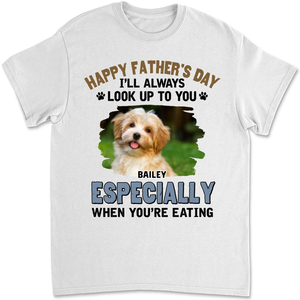 Custom Photo Christmas & Birthday Keepsake Gift • Especially When Dogs Are Eating Photo - Personalized Shirt