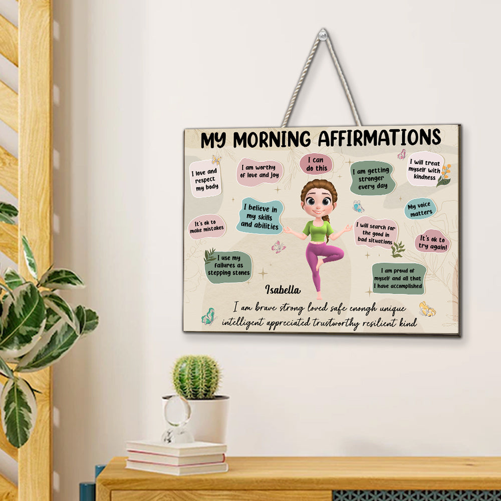 Custom Home & Wall Decor, Birthday & Christmas Gift • I Am Everything - Personalized Wood Sign