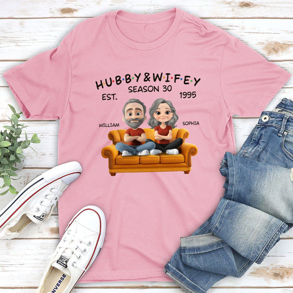 Custom Christmas Anniversary Keepsake Gifts For Husband • Hubby And Wifey Since - Personalized Shirt