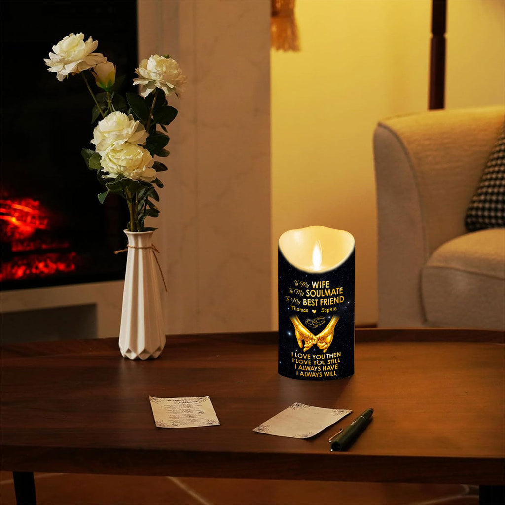 My Soulmate My Best Friend - Personalized LED Candle