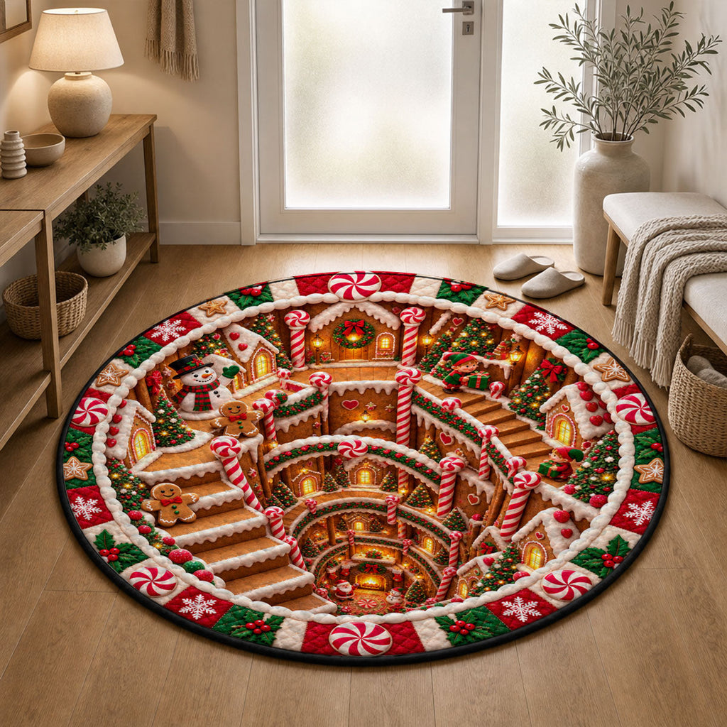 Christmas Cozy Home - Personalized Quilted Mat