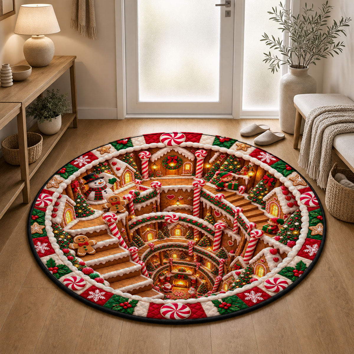 Christmas Cozy Home - Personalized Quilted Mat