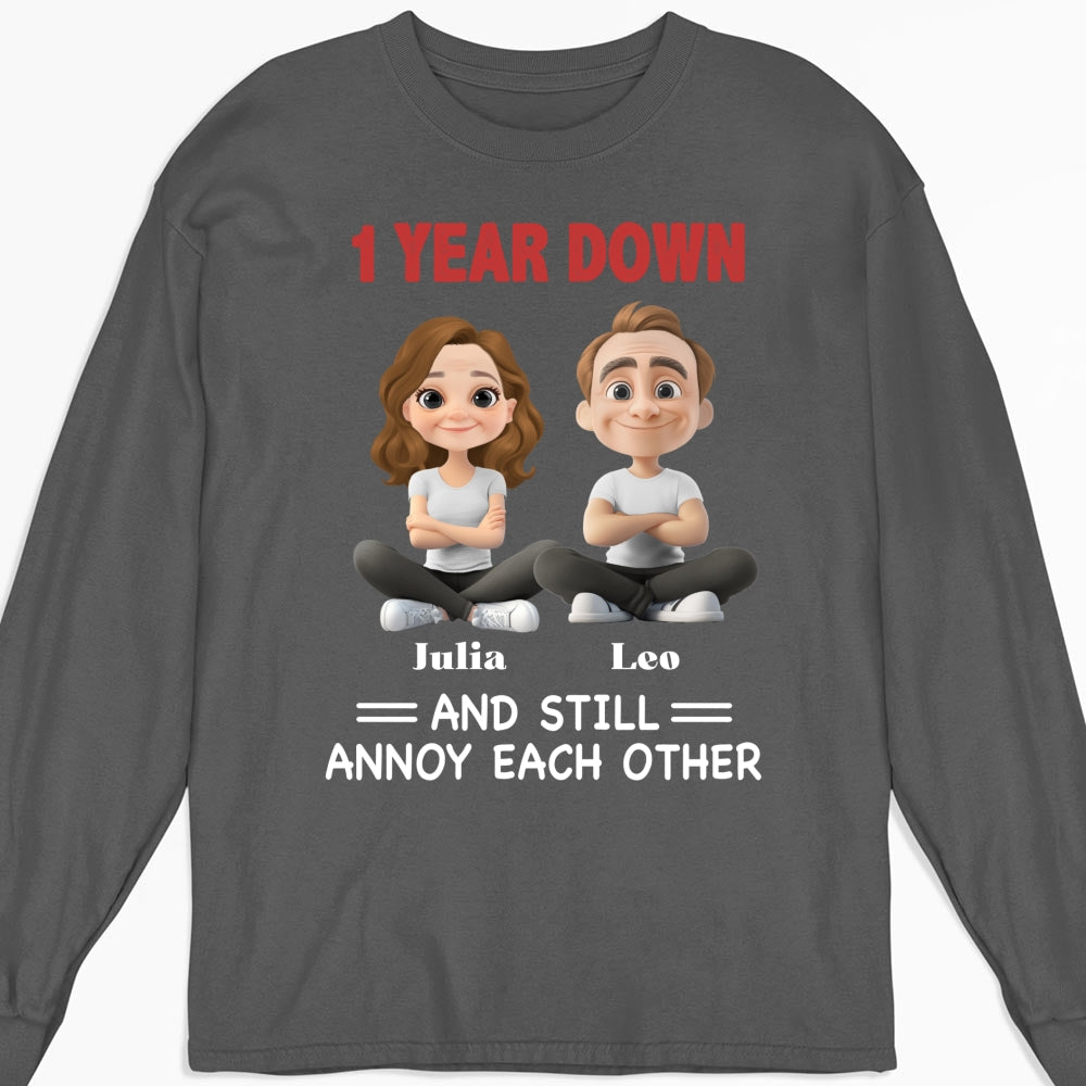 Custom Christmas Anniversary Keepsake Gifts For Husband • Annoy Each Other - Personalized Shirt