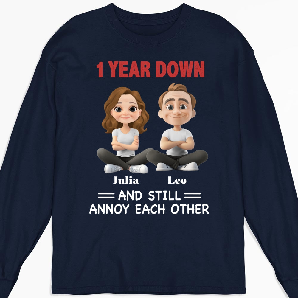 Custom Christmas Anniversary Keepsake Gifts For Husband • Annoy Each Other - Personalized Shirt