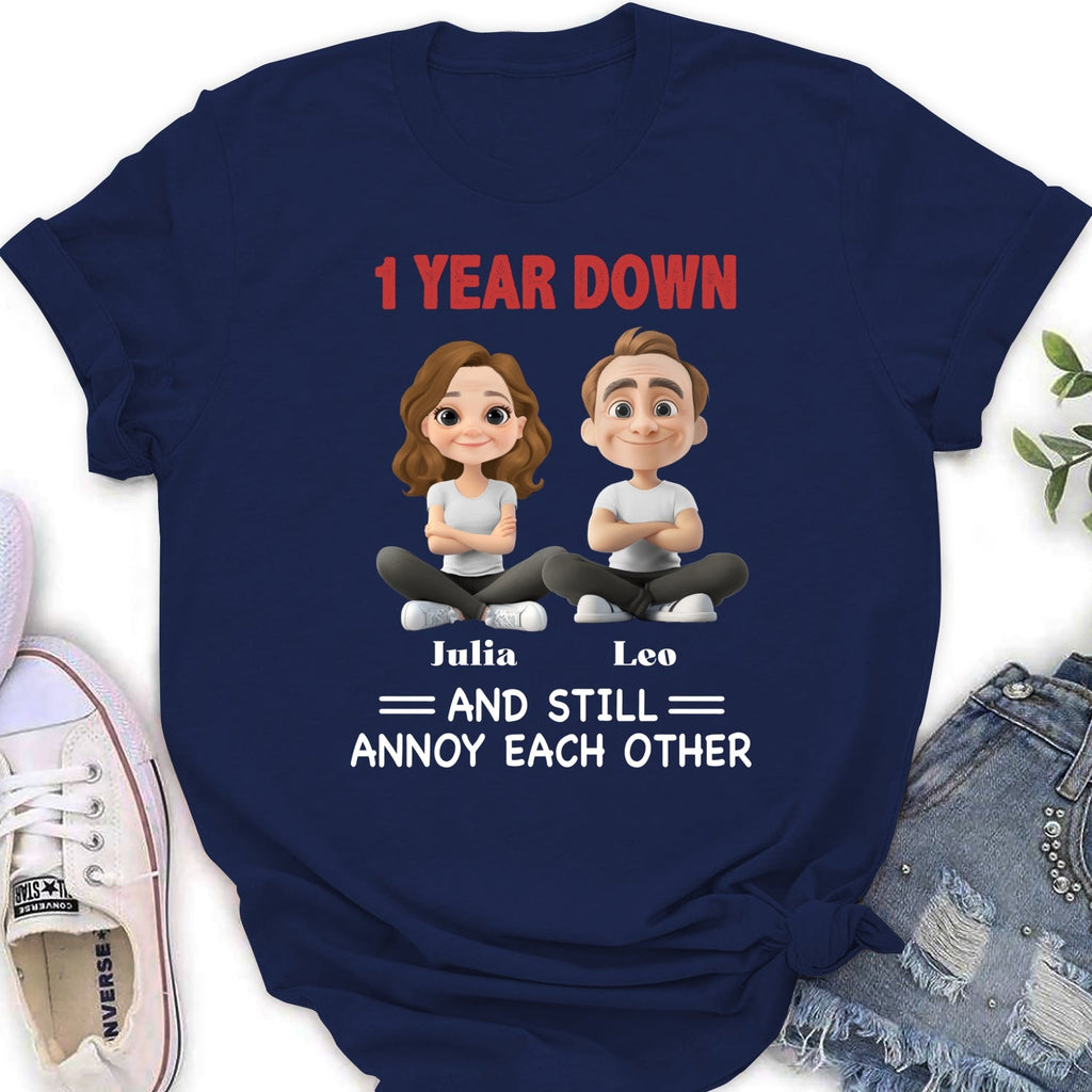 Custom Christmas Anniversary Keepsake Gifts For Husband • Annoy Each Other - Personalized Shirt