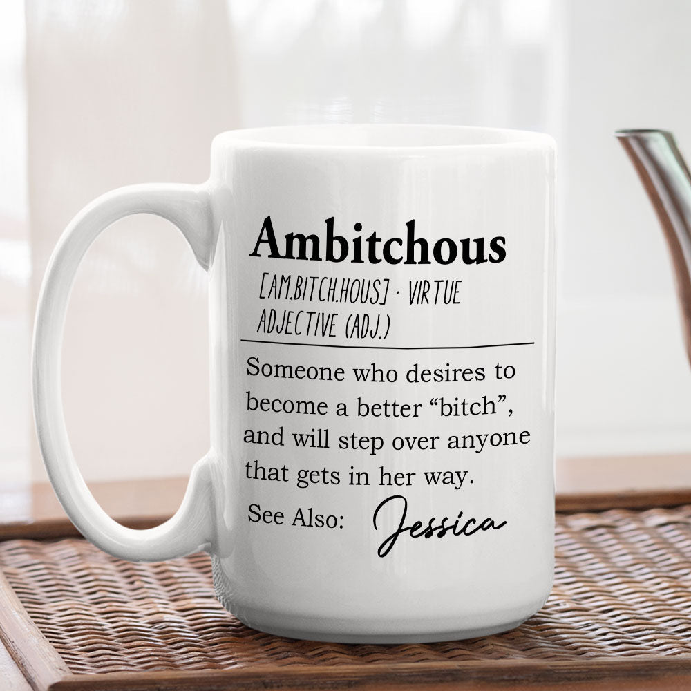 Custom Best Friend, Christmas & Birthday Friendship Keepsake Gift • Unbothered Confident Ready To Win - Personalized Coffee Mug