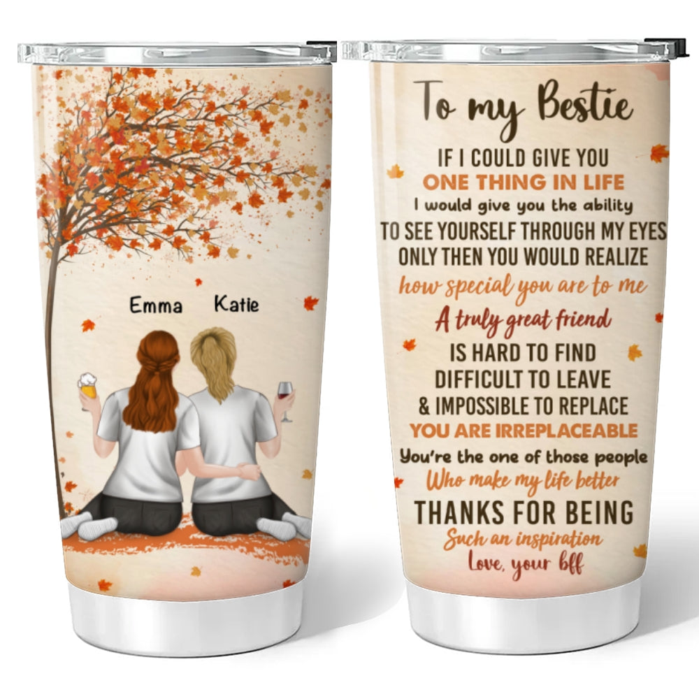 Custom Christmas Birthday Gifts For Best Friend • Besties Since Day One - Personalized Tumbler