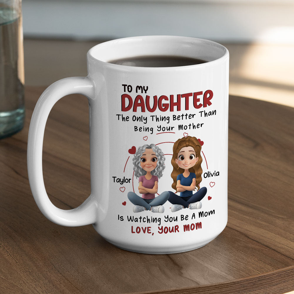 Custom Christmas & Birthday Gift for Daughter • To My Lovely Daughter - Personalized Coffee Mug